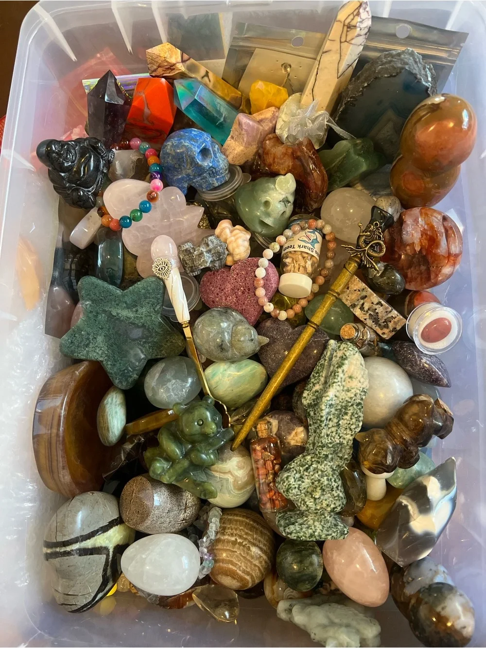 Huge Mystery Crystal Gemstone At Least 1Lb Scoop (usually it’s over)NWOT